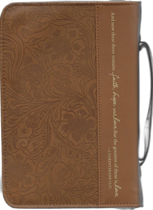 Faith, Hope, and Love Book & Bible Cover Large,New