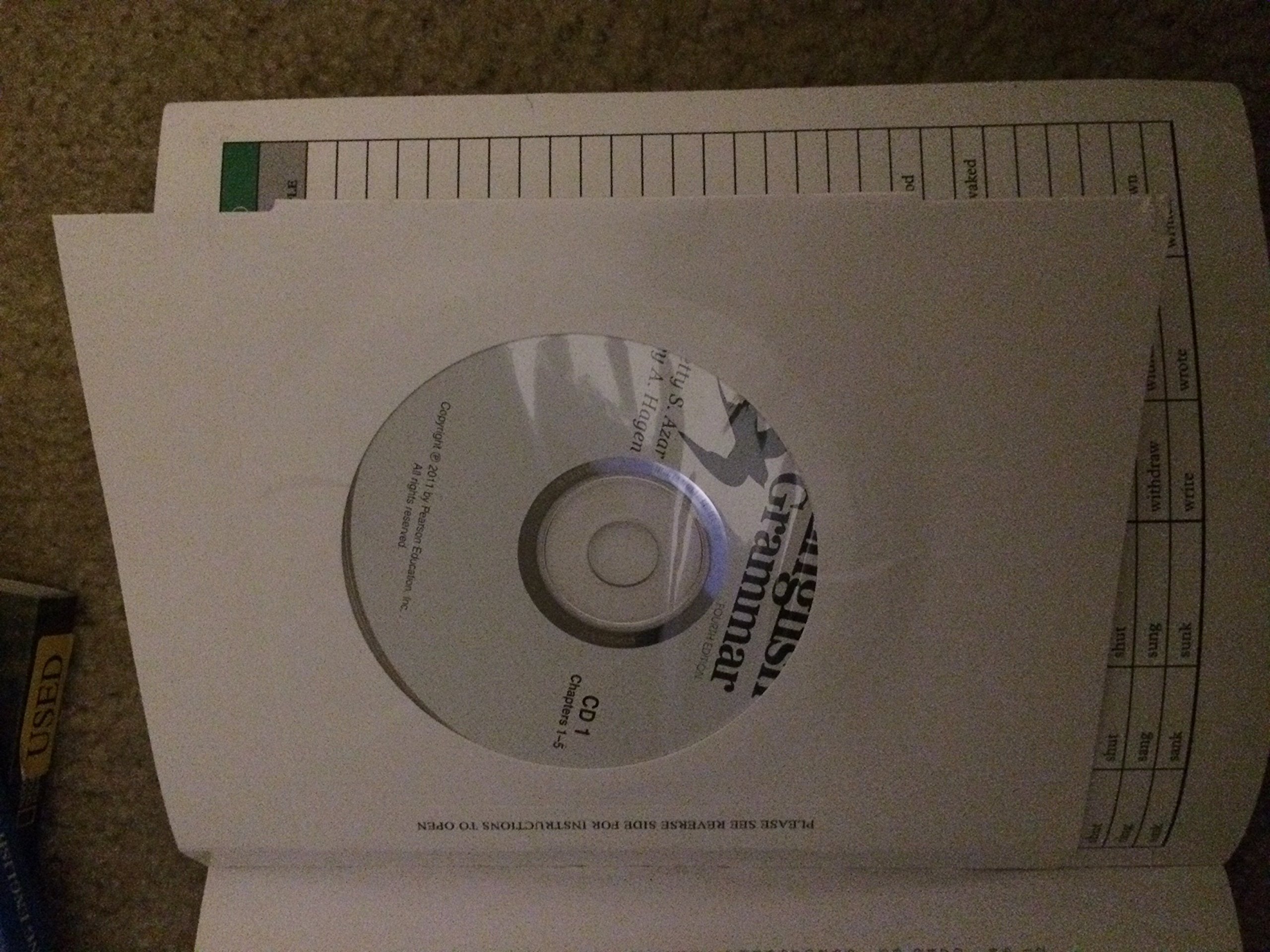 Fundamentals of English Grammar with Audio CDs and Answer Key (4th Edition),Used