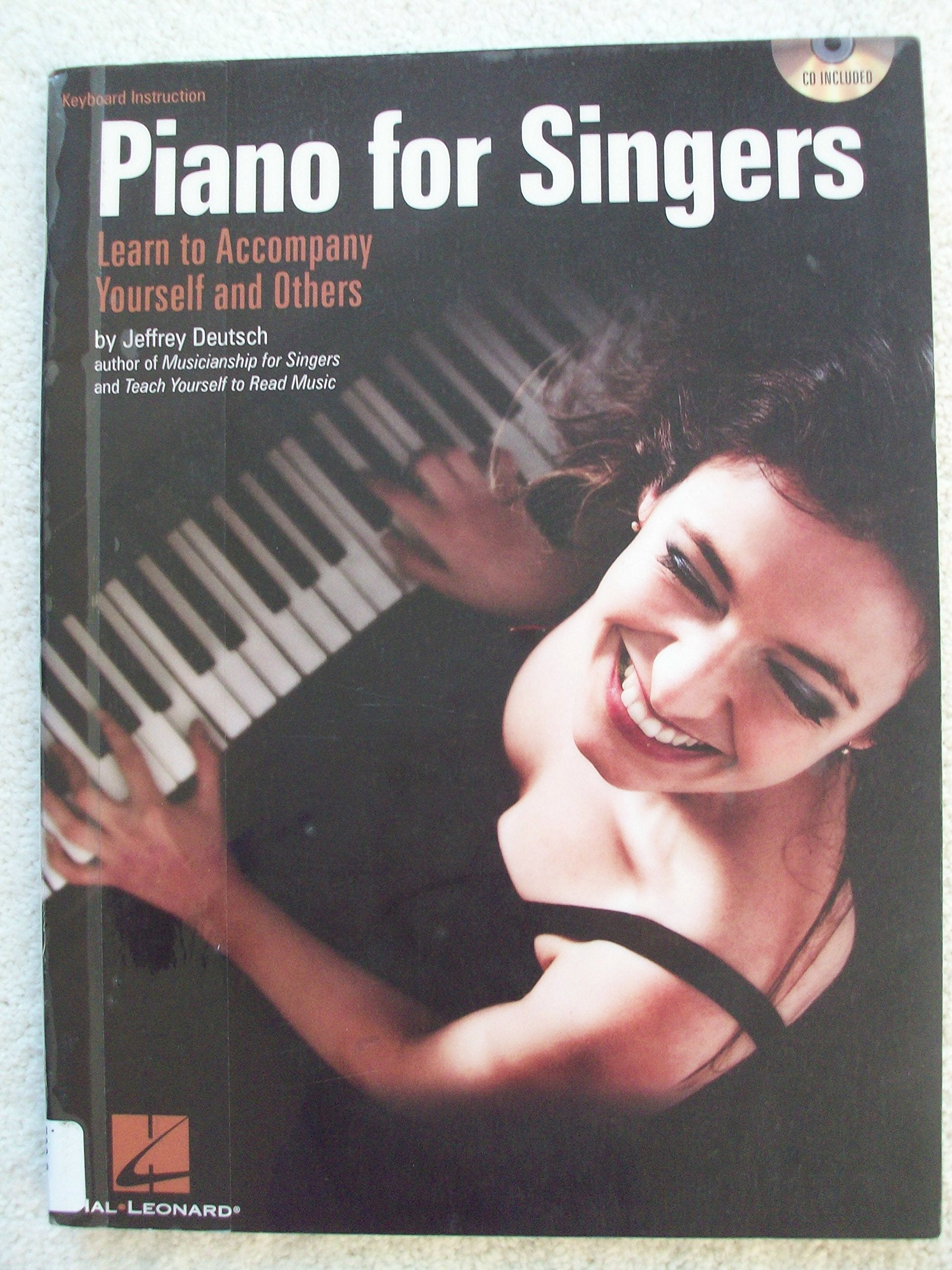 Piano for Singers Learn to Accompany Yourself and Others Book/Online Audio,Used
