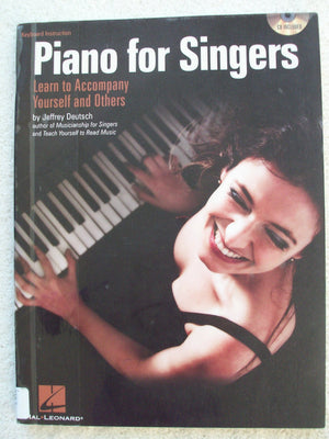 Piano for Singers Learn to Accompany Yourself and Others Book/Online Audio,Used