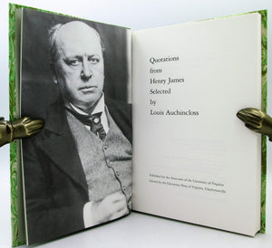 Quotations from Henry James Selected by Louis Auchincloss,Used