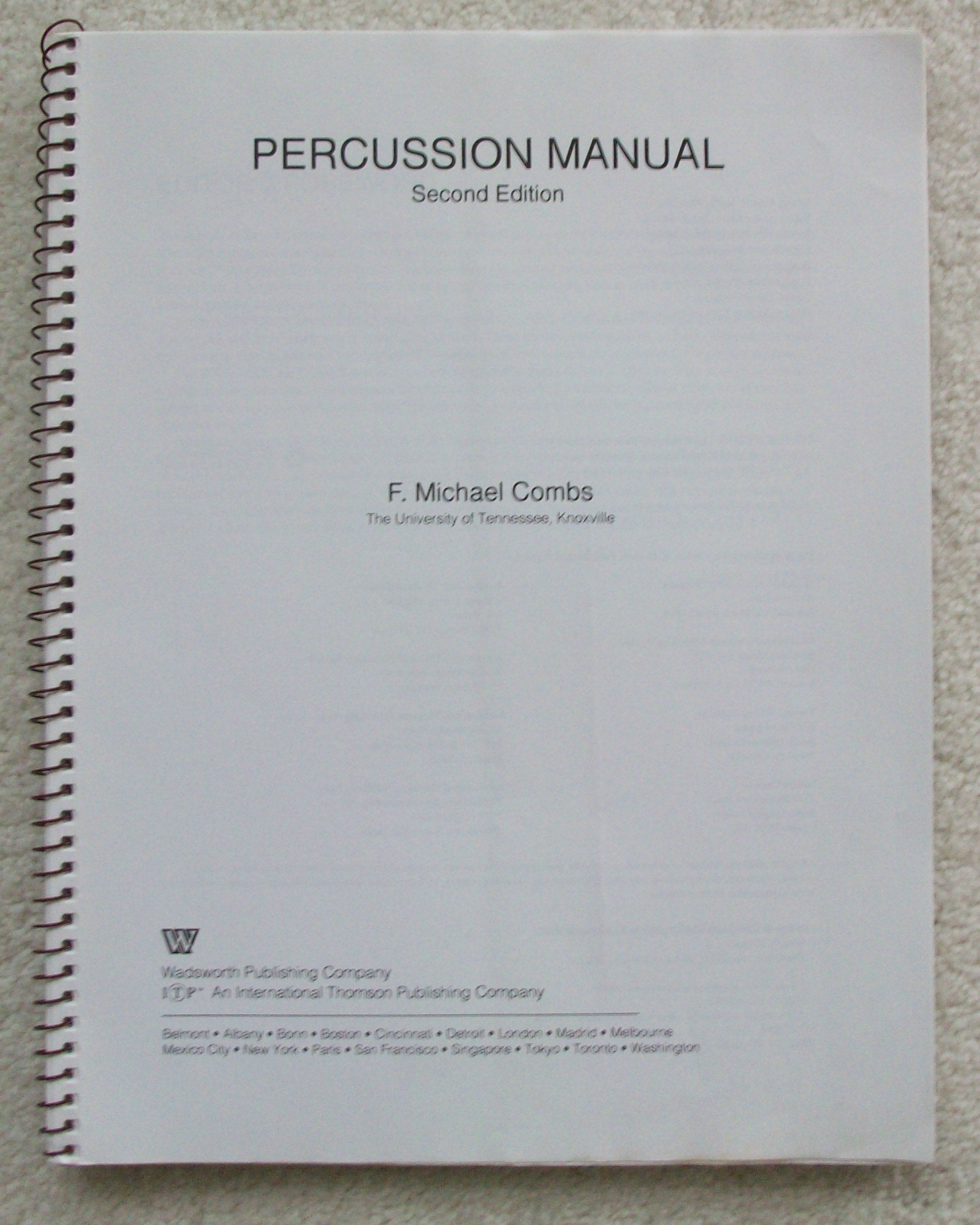 Percussion Manual,Used