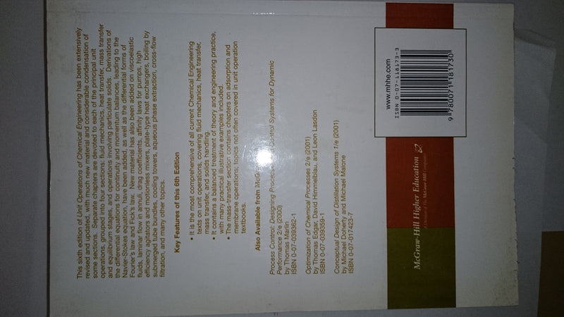 Unit Operations of Chemical Engineering,Used