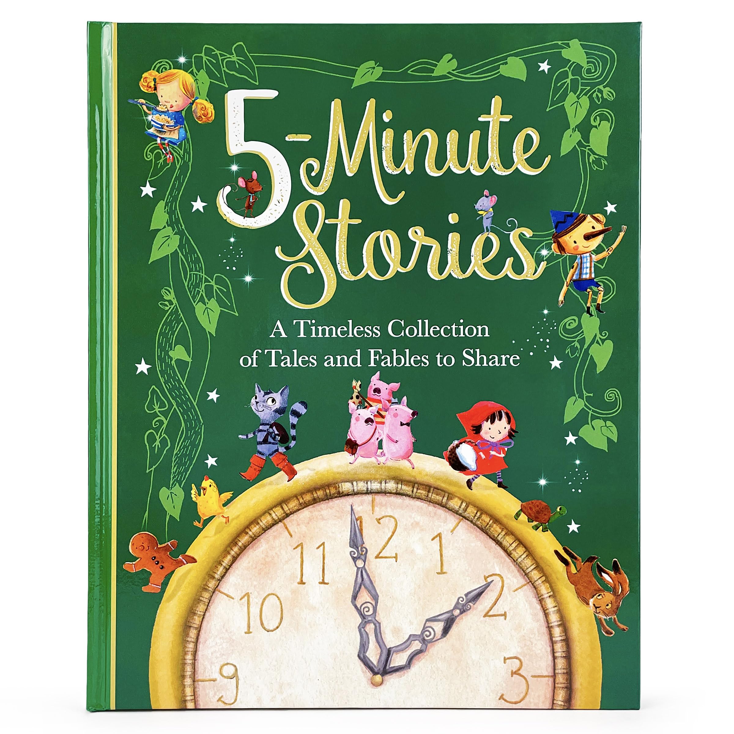 Five Minute Stories Treasury: A Timeless Collection Of Favorite Stories, Tales, And Fables For Children (Hardcover Storybook Tre,New