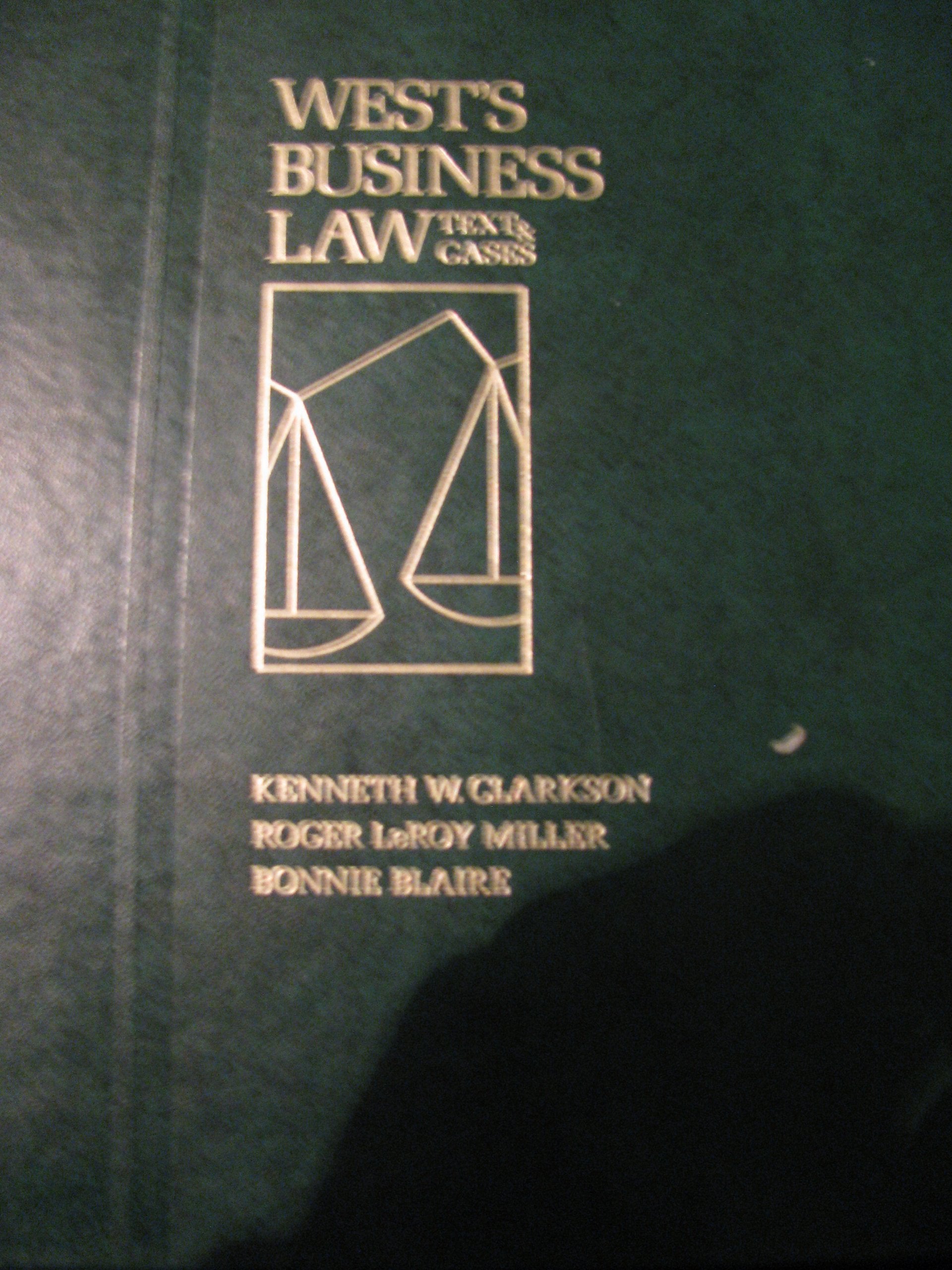 West's business law: Text & cases,Used