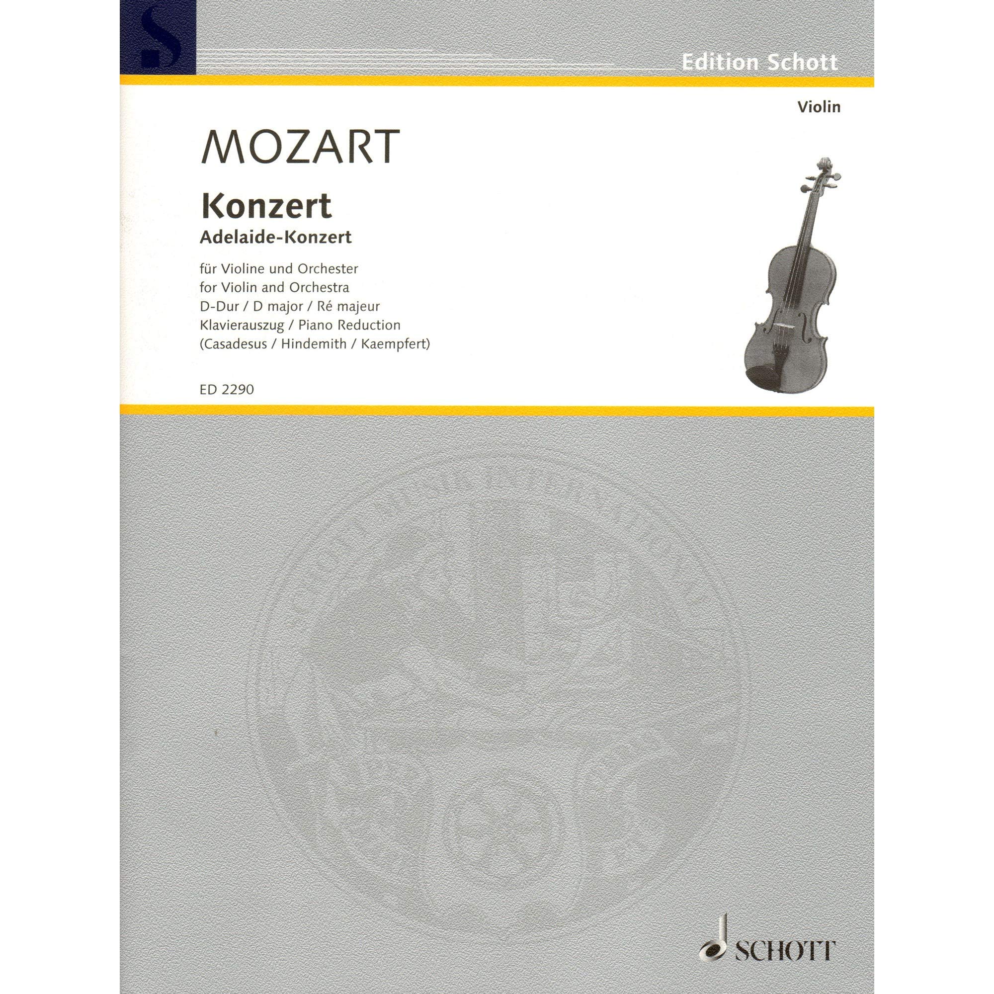 Concerto in D Major, KV. 294a: 