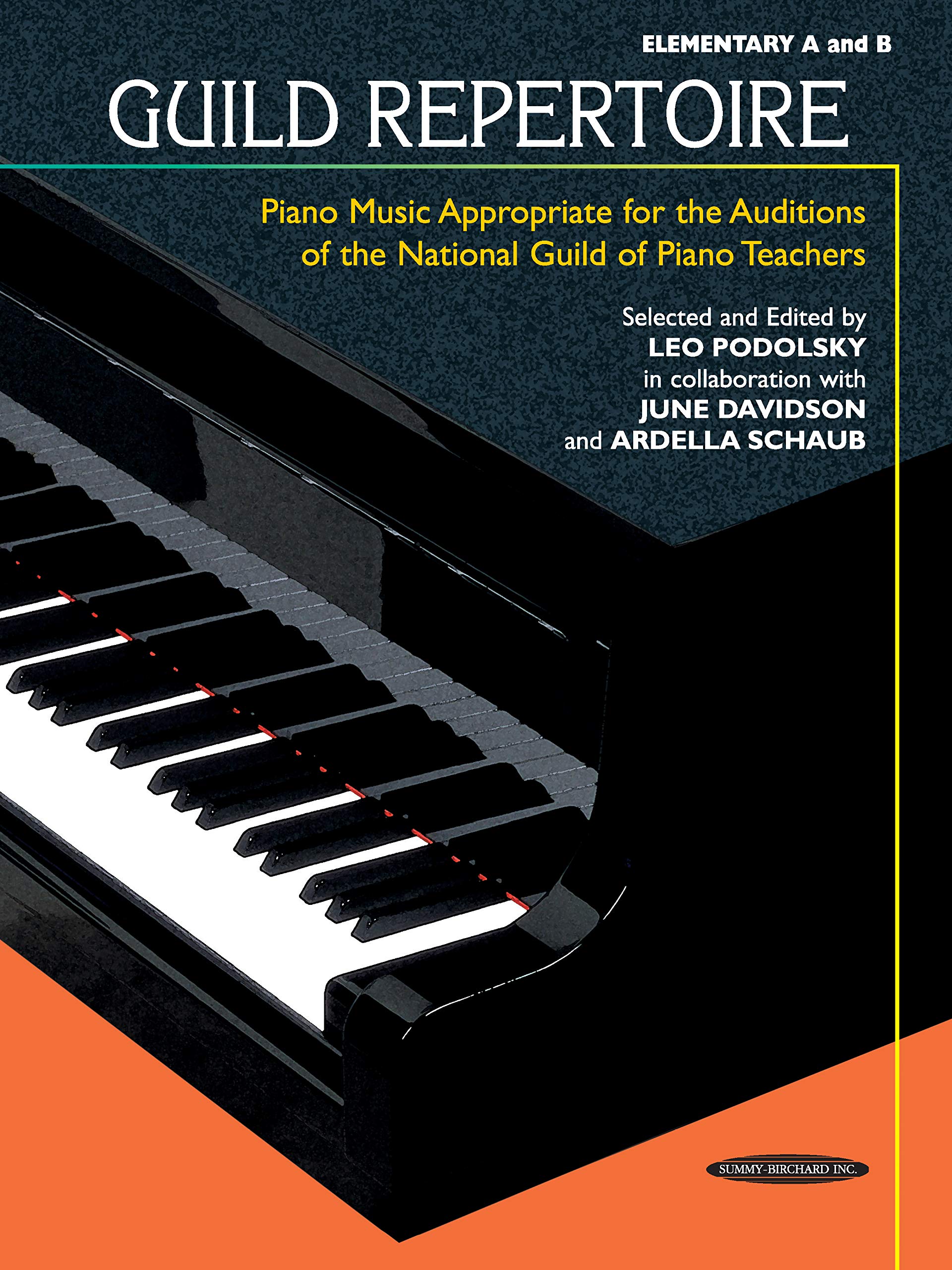 Guild Repertoire  Piano Music Appropriate For The Auditions Of The National Guild Of Piano Teachers: Elementary A & B (Summyb,Used