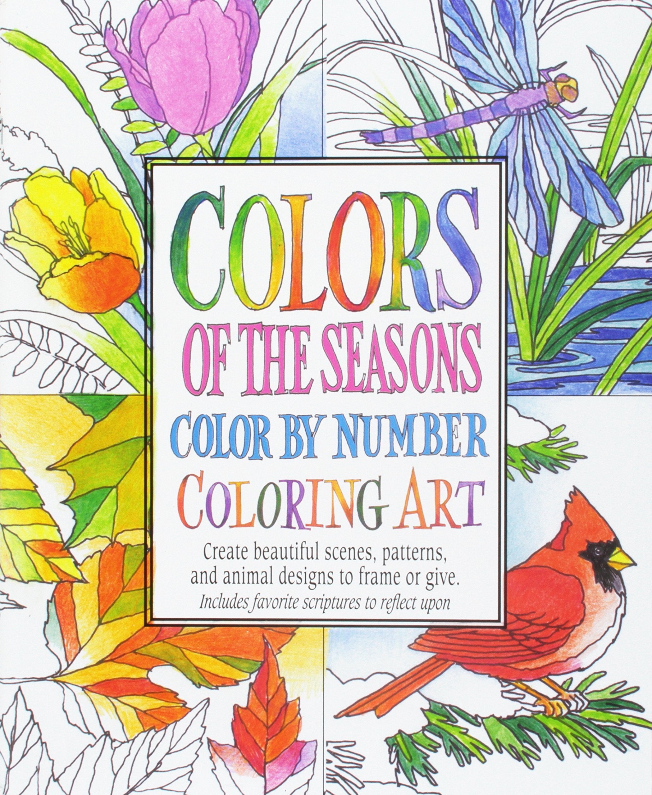 Colors Of The Seasons Color By Number Coloring Art