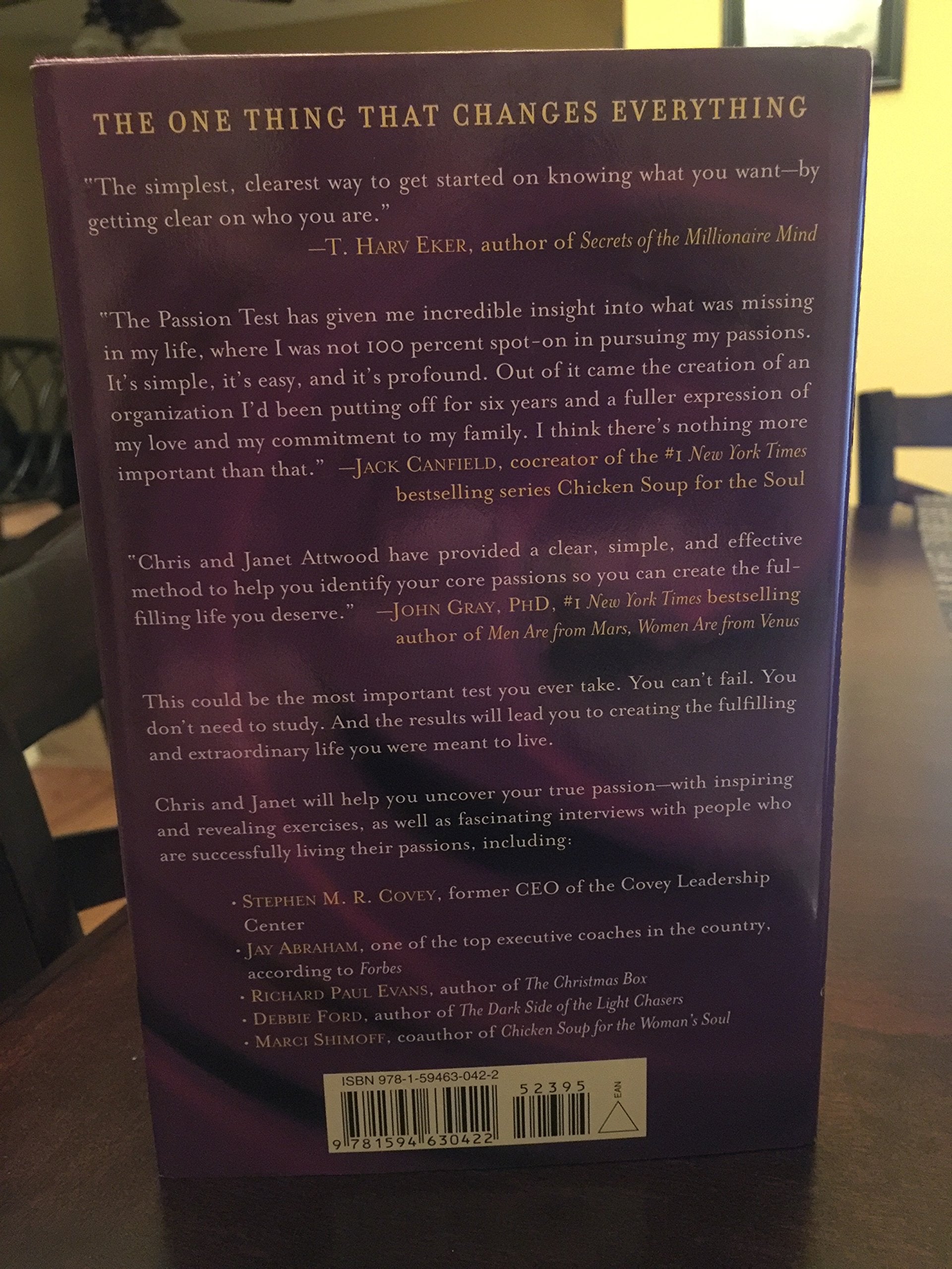 The Passion Test: The Effortless Path to Discovering Your Destiny,Used
