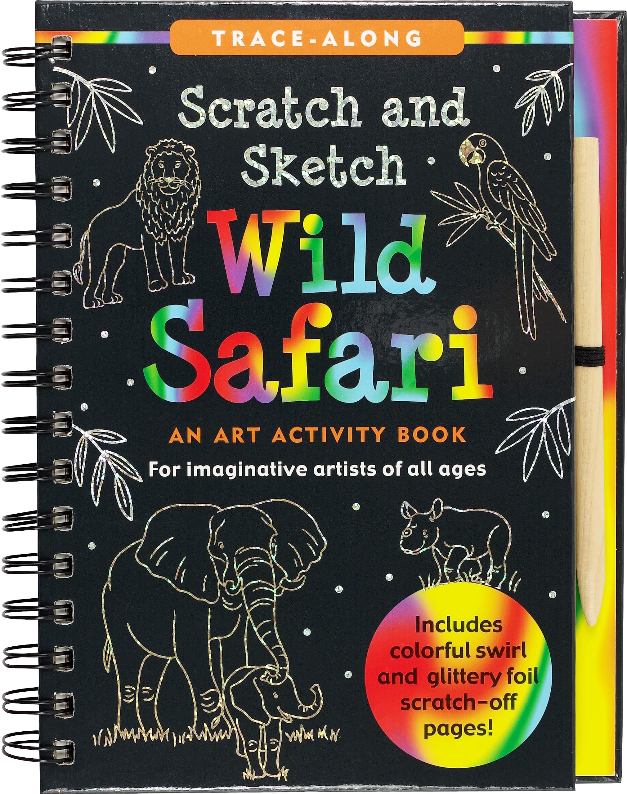 Scratch & Sketch Wild Safari (Trace Along),Used