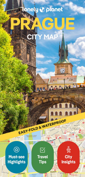 Lonely Planet Prague City Map: Durable, Waterproof, EasyFold Planning Map with Attractions & Walking Tours