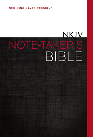 NKJV, NoteTaker's Bible, Hardcover, Red Letter Edition,Used