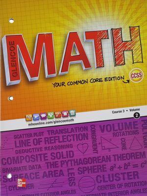 Glencoe Math, Course 3, Student Edition, Volume 2 (Math Applic & Conn Crse)-used