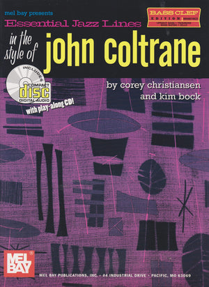 Essential Jazz Lines in the Style of John Coltrane (Bass Clef Edition),Used