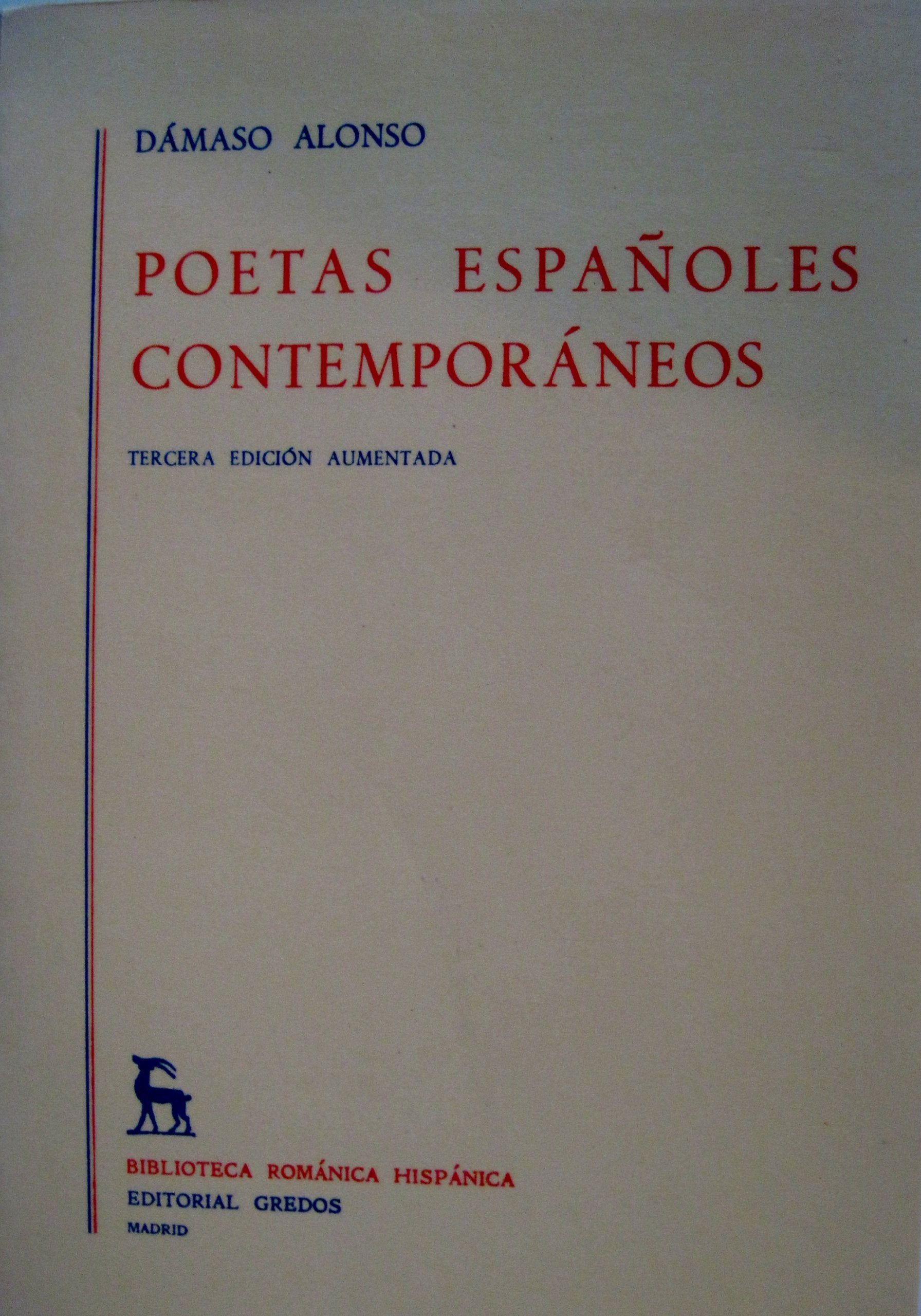Poetas espaoles contemporaneos (Brh. Estudios Y Ensayos) (Spanish Edition),Used
