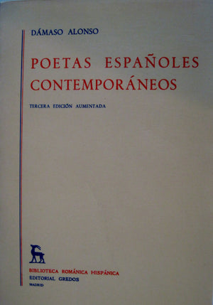 Poetas espaoles contemporaneos (Brh. Estudios Y Ensayos) (Spanish Edition),Used