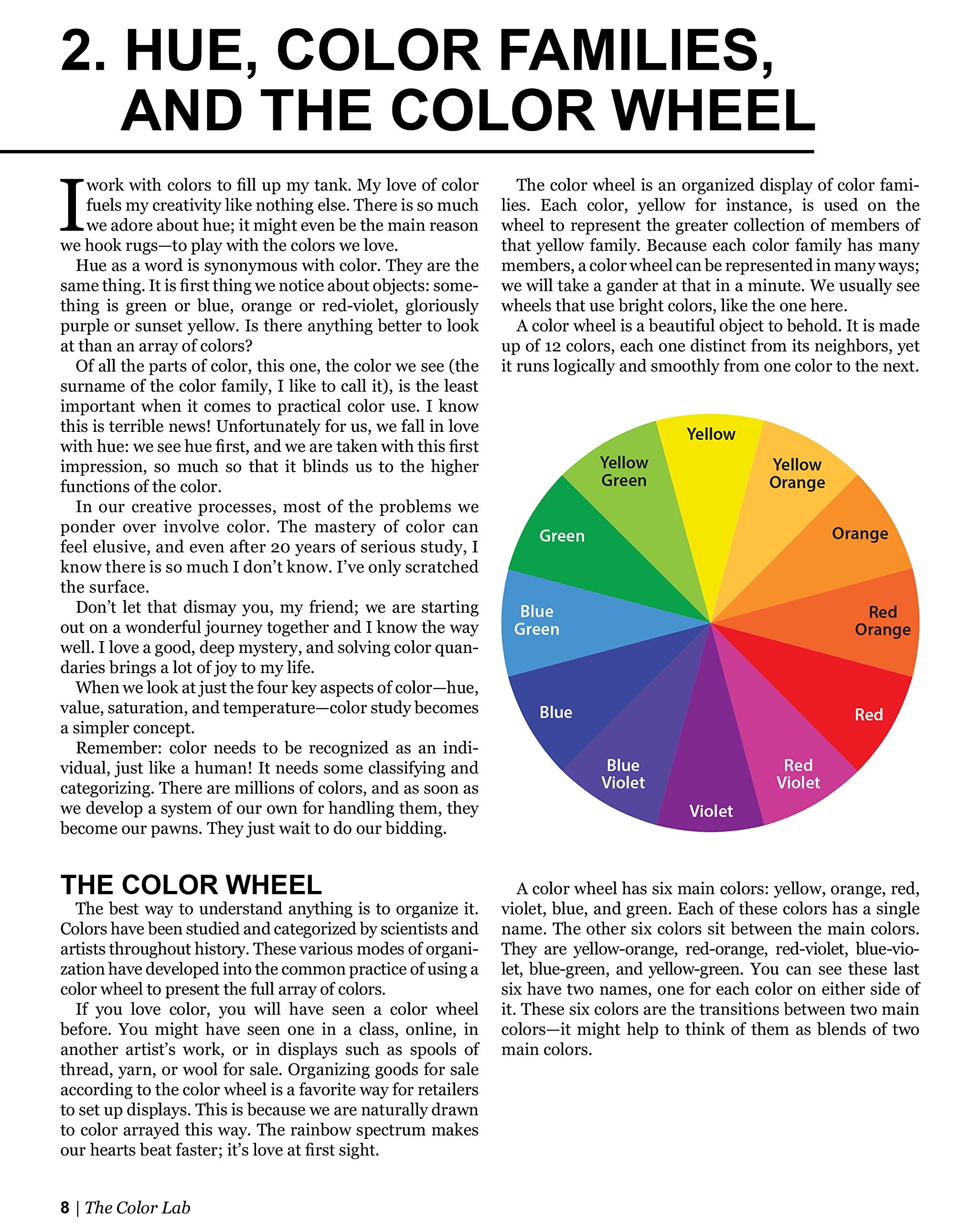 The Color Lab: Color Cues for Rug Hooking,Used