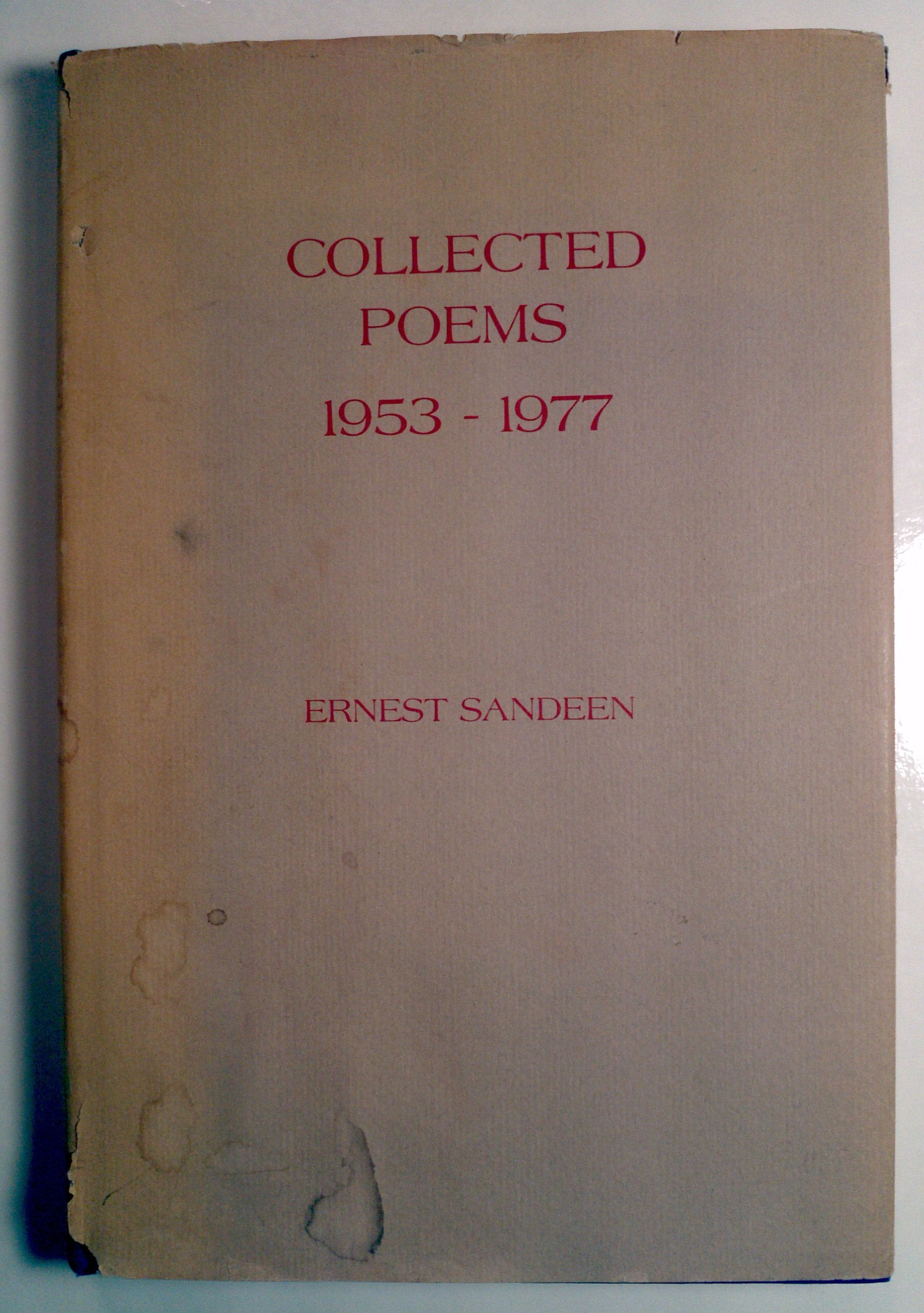 Collected poems, 19531977,Used