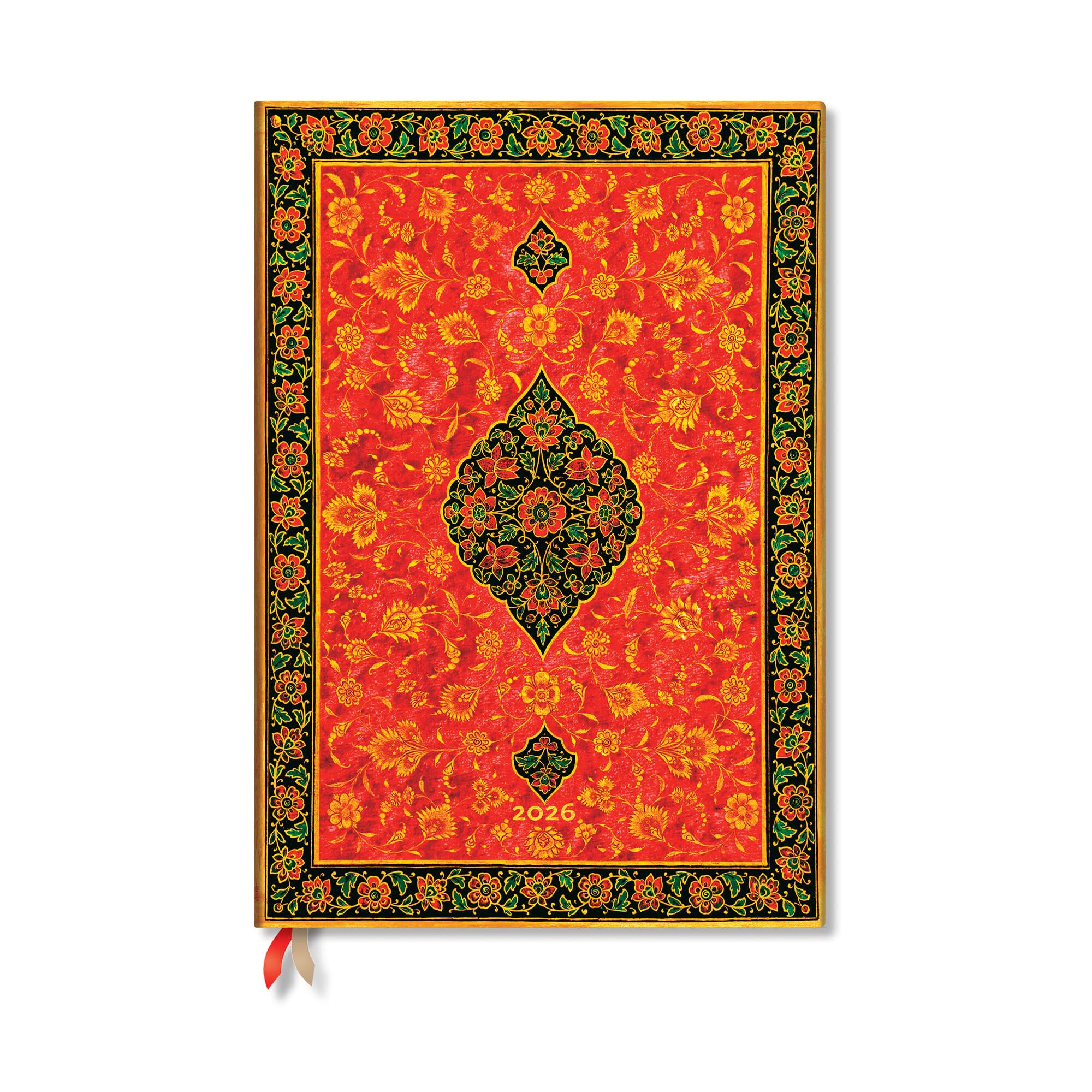 Paperblanks | 2026 Layla | Persian Poetry | 12Month Planner | Grande | Vertical | Elastic Band | 160 Pg | 100 Gsm