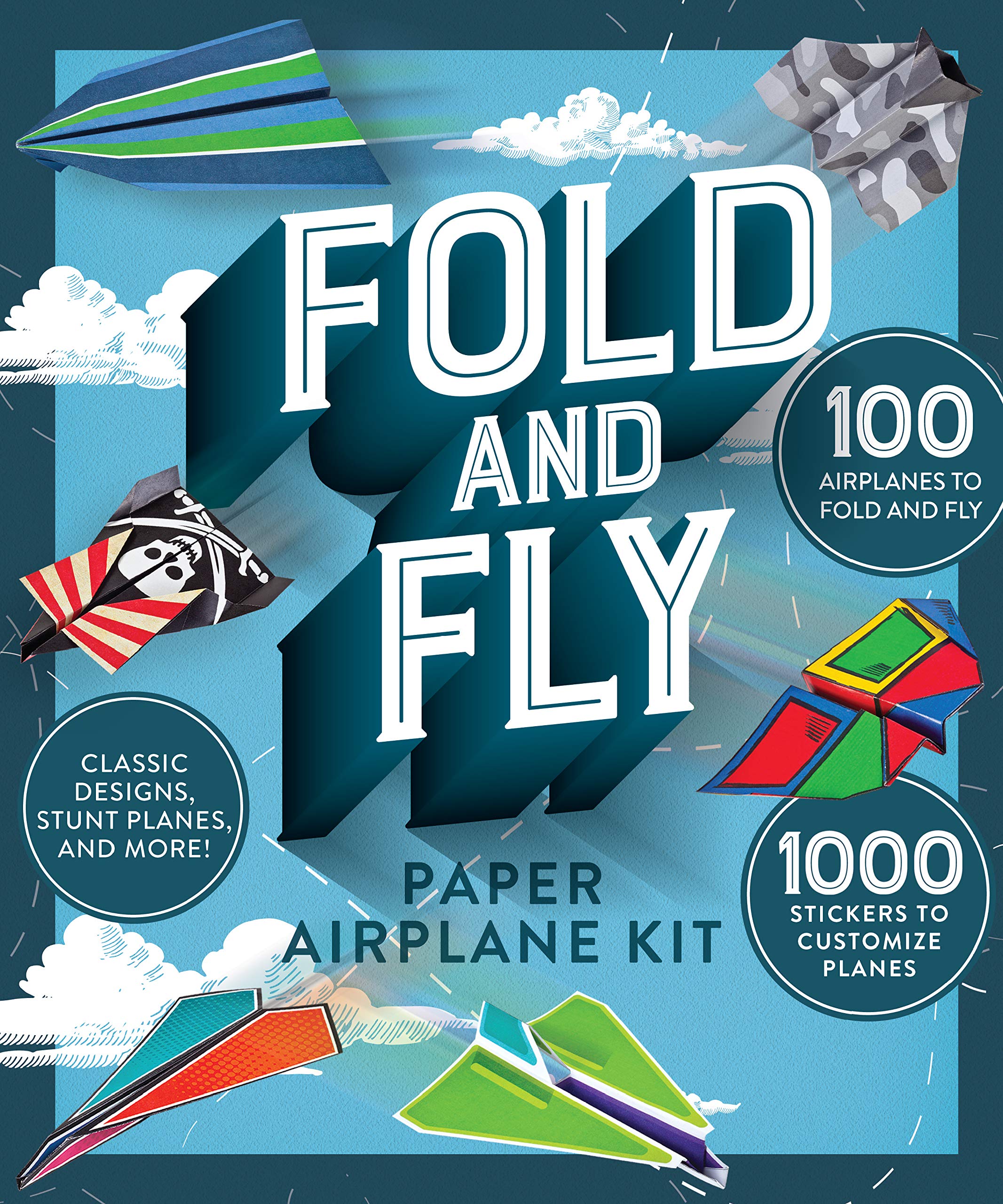 Fold and Fly Paper Airplane Kit,Used