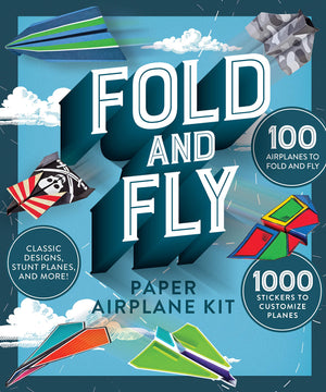 Fold and Fly Paper Airplane Kit,Used