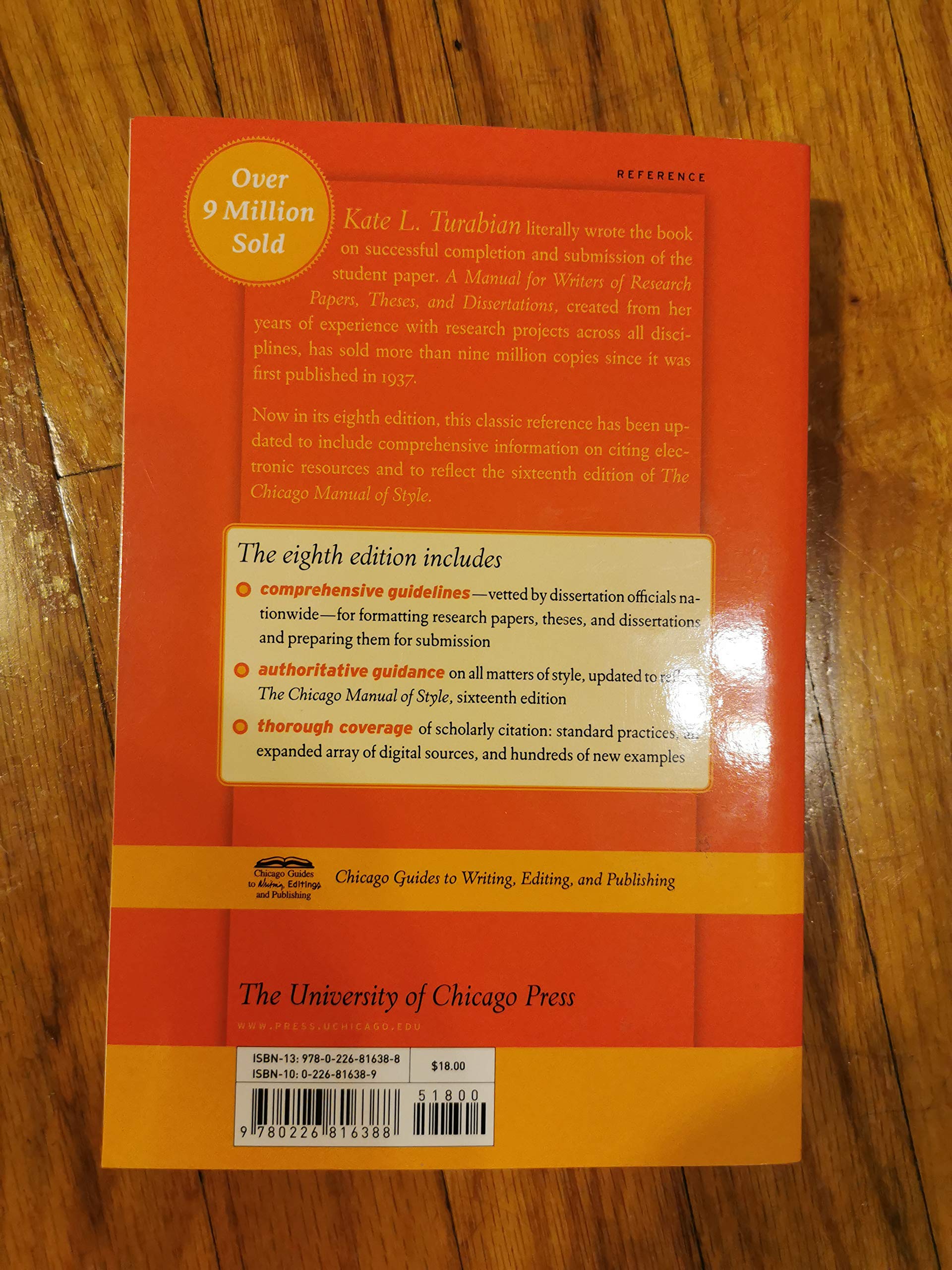 A Manual For Writers Of Research Papers, Theses, And Dissertations, Eighth Edition: Chicago Style For Students And Researchers (-used