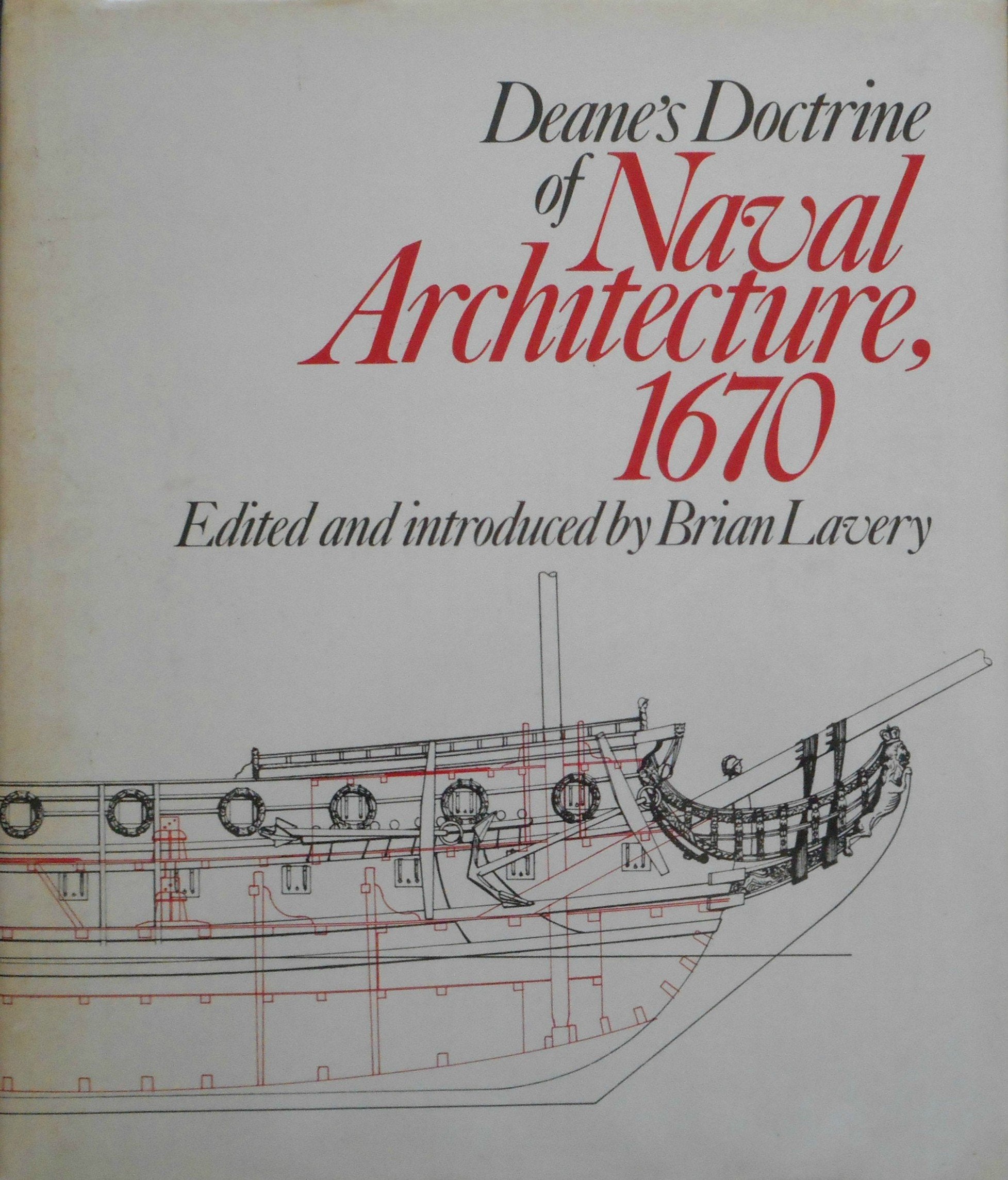 Deane's Doctrine of Naval Architecture, 1670,Used