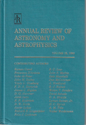 Annual Review of Astronomy and Astrophysics: 1990 (Annual Review of Astronomy & Astrophysics),Used