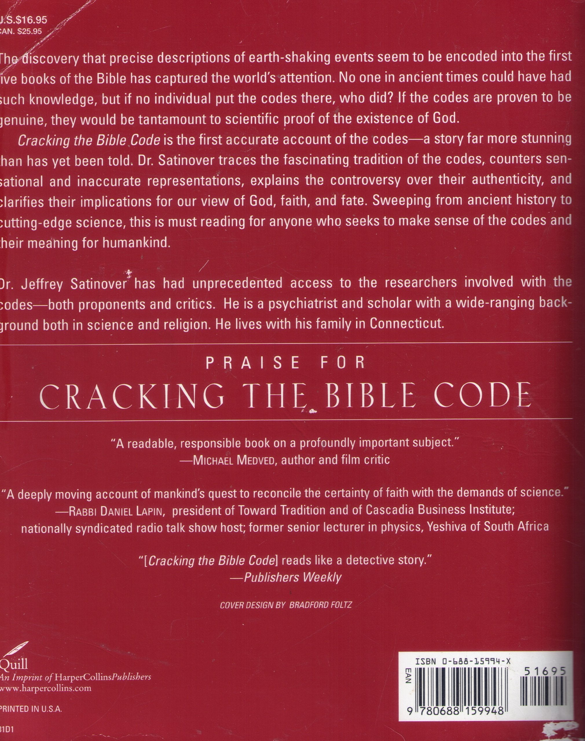 Cracking the Bible Code,Used