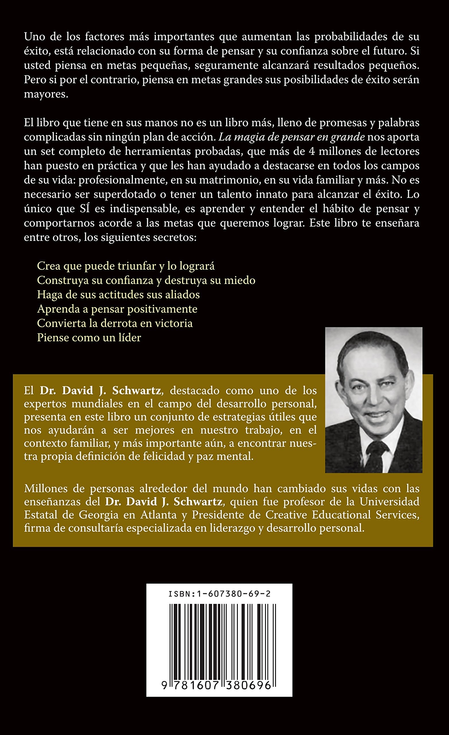 La Magia de Pensar en Grande (Spanish Edition),Used