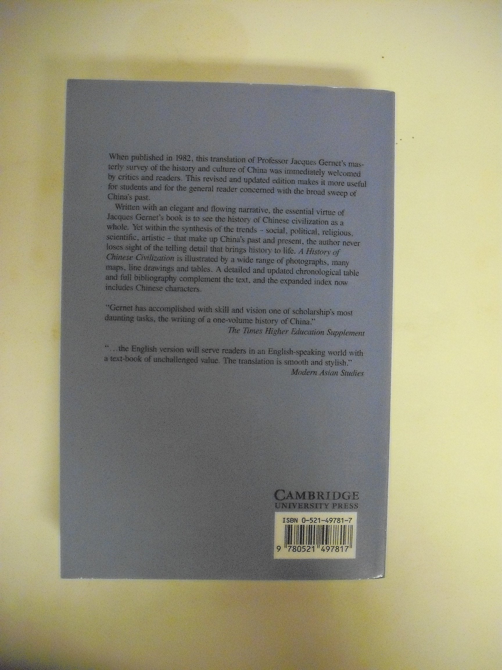 A History of Chinese Civilization,New