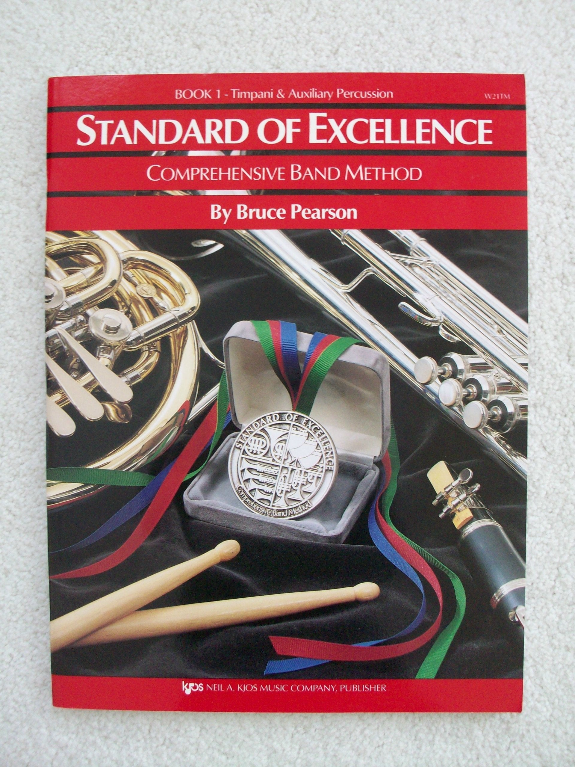 W21TM  Standard of Excellence Book 1 Timpani & Auxiliary Percussion (Comprehensive Band Method),New