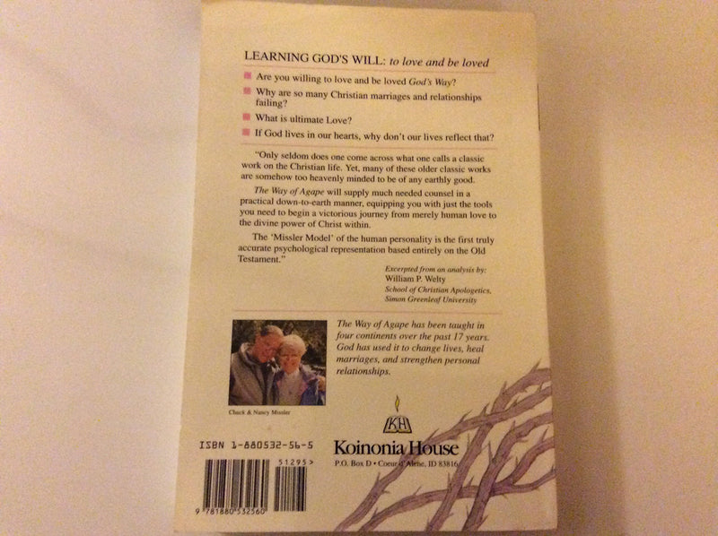 The Way Of Agape: Understanding God'S Love (The Kings High Way Series),Used