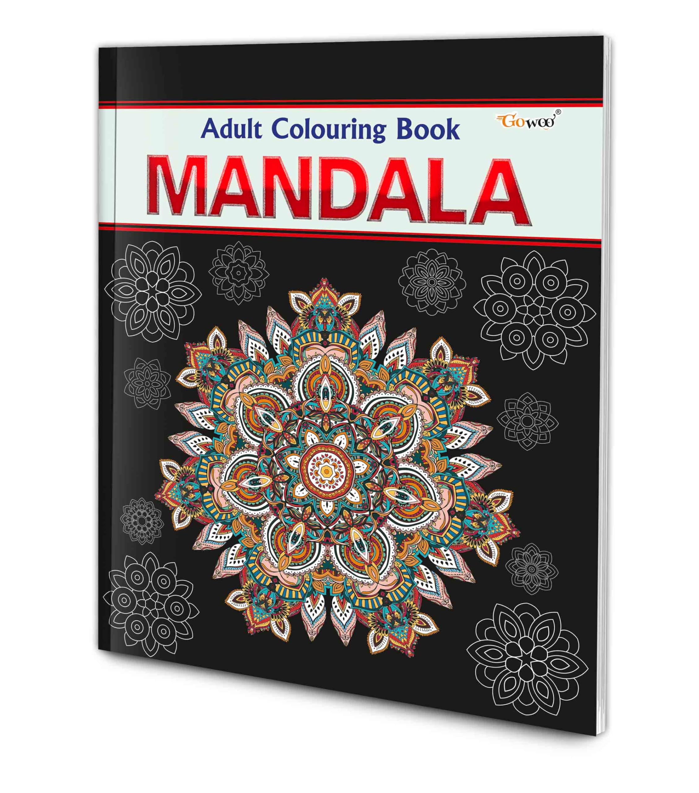 Mandala - Adult Colouring Book : Art Colouring Book For Adults & Kids, Creative Coloring For Adults, Mindful Art Coloring, Coloring Book For Relaxation
