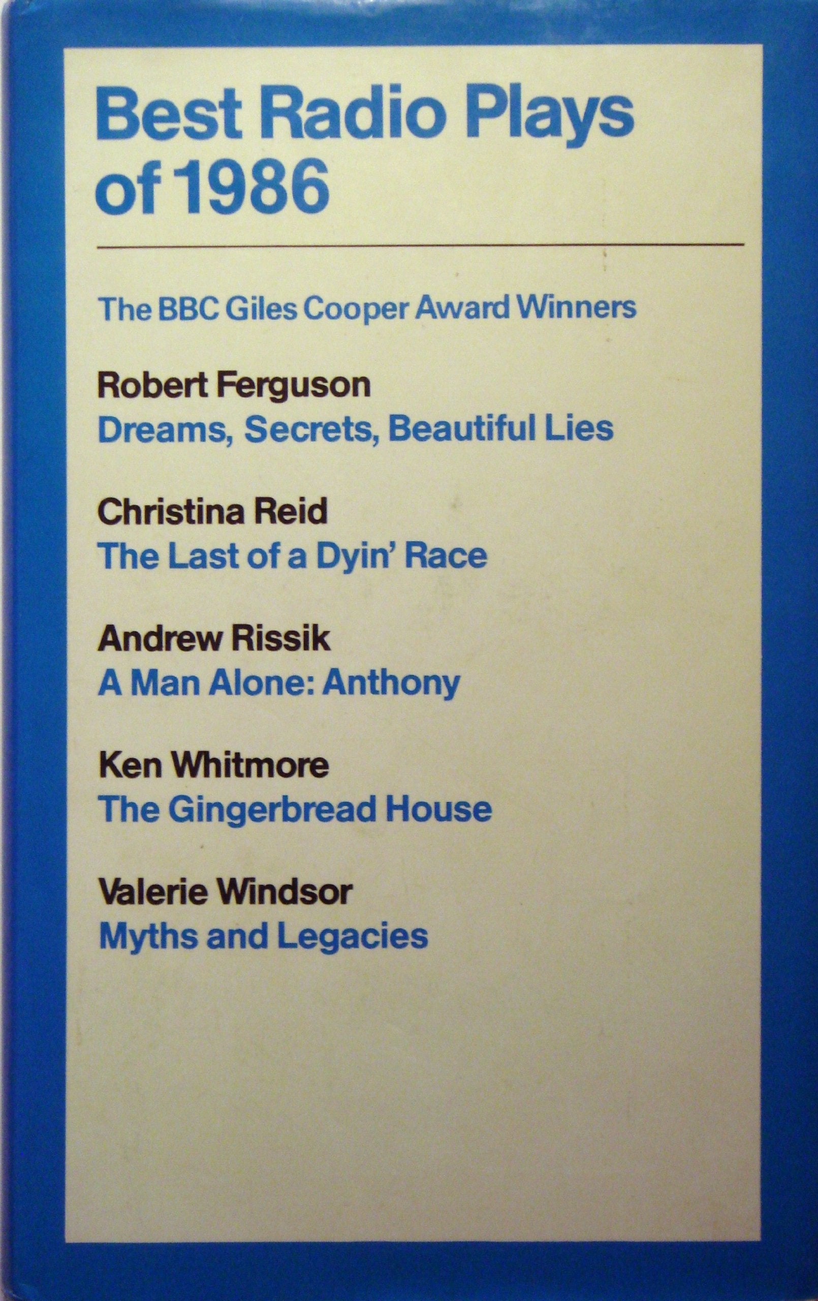 BEST RADIO PLAYS OF 1986