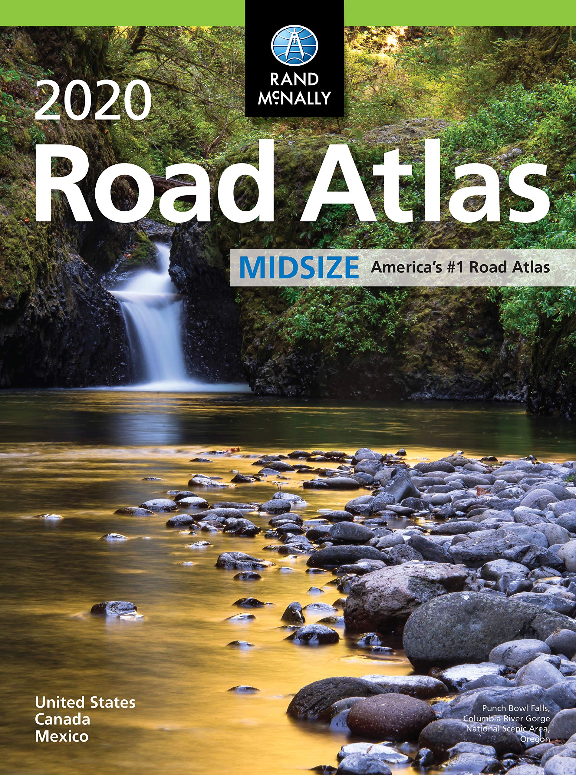 Rand McNally 2020 Road Atlas Midsize United States, Canada, Mexico,Used