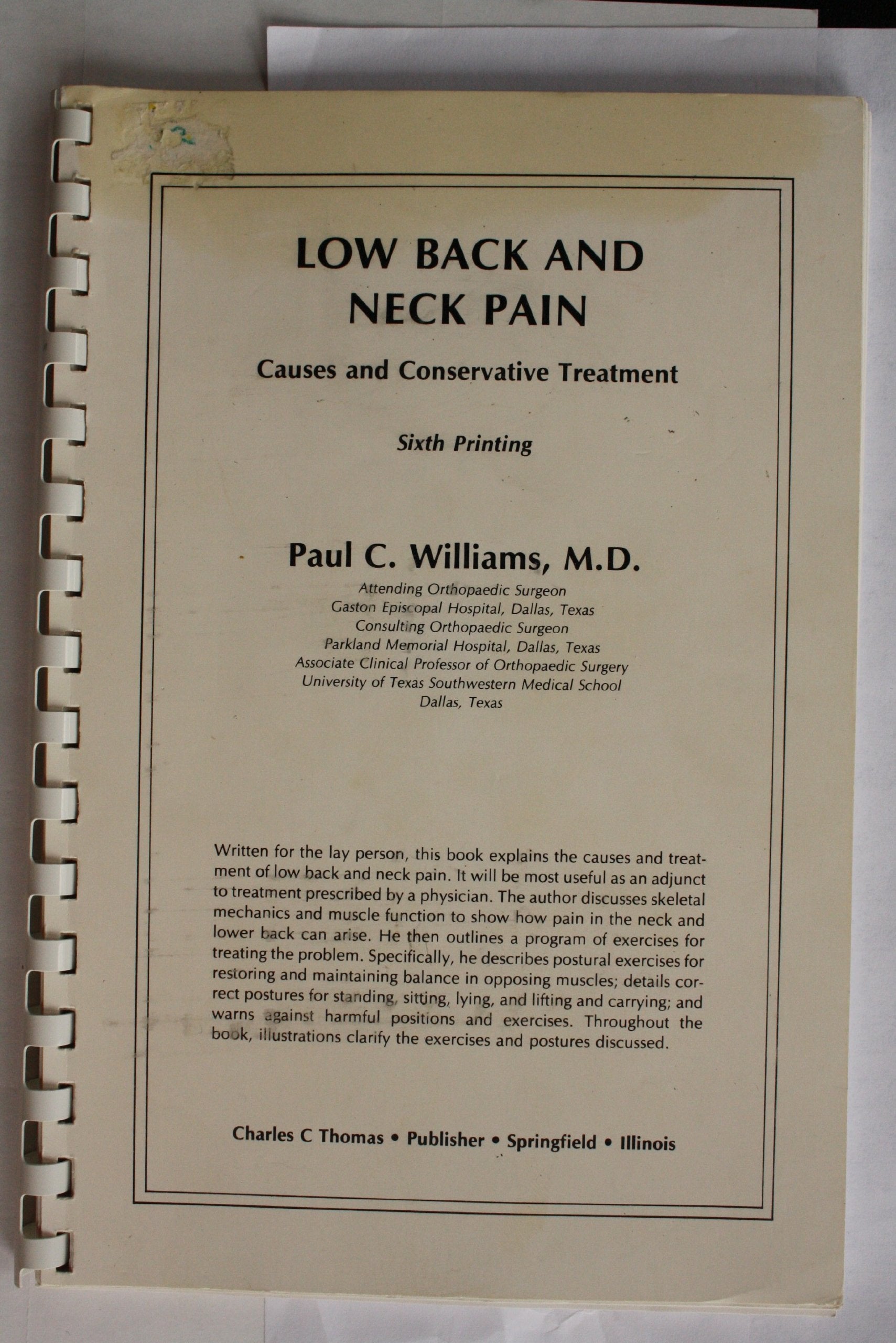 Low Back and Neck Pain; Causes and Conservative Treatment,Used