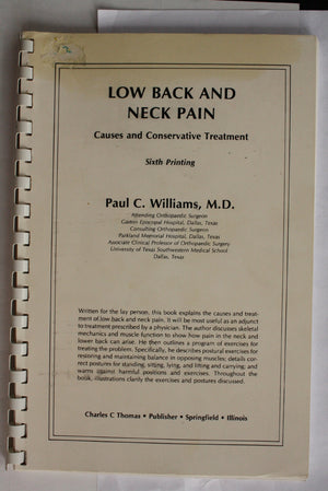 Low Back and Neck Pain; Causes and Conservative Treatment,Used