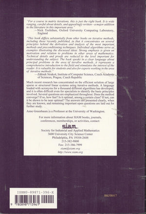 Iterative Methods for Solving Linear Systems (Frontiers in Applied Mathematics, Series Number 17),Used