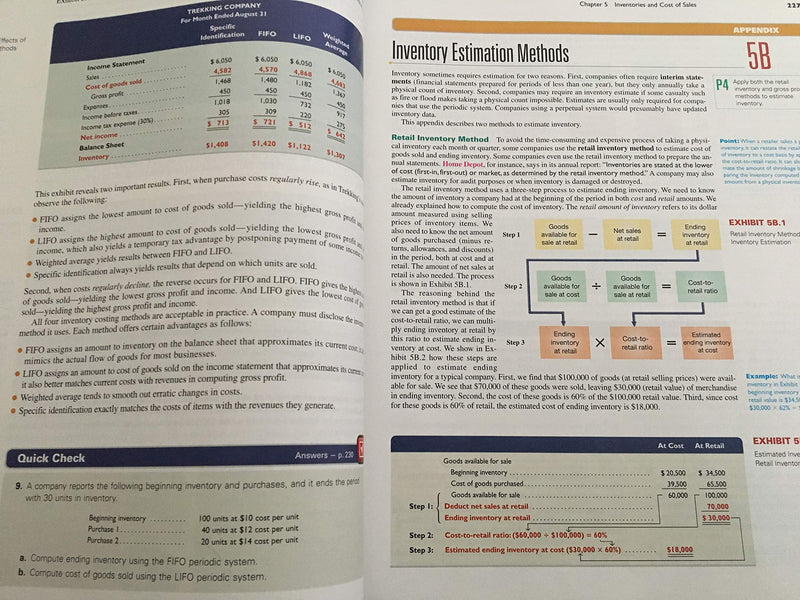 Financial and Managerial Accounting Vol. 1 (Ch. 113) softcover with Working Papers,Used