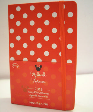 Moleskine 2015 Minnie Mouse Limited Edition Daily Planner, 12 Month, Pocket, Red, Hard Cover (3.5 X 5.5)