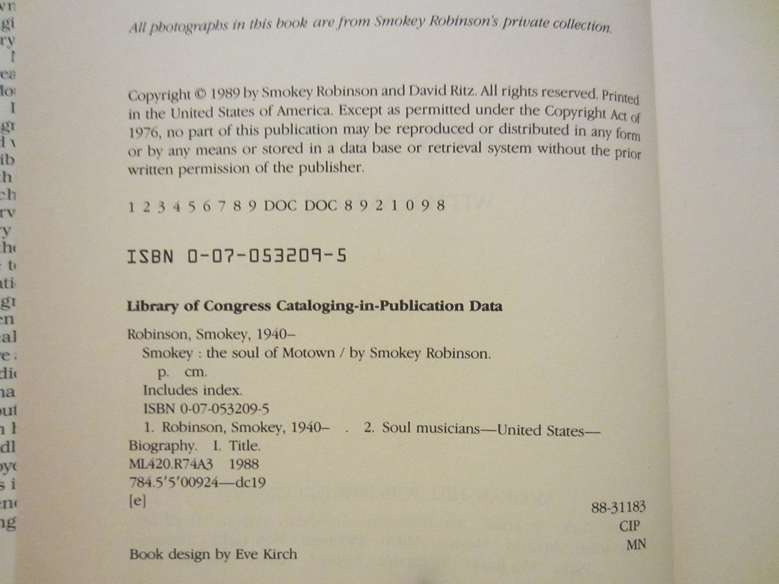 Smokey: Inside My Life,Used