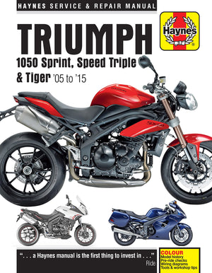 Triumph 1050 Sprint ST, Speed Triple & Tiger (05  15) Haynes Manual (Paperback),Used