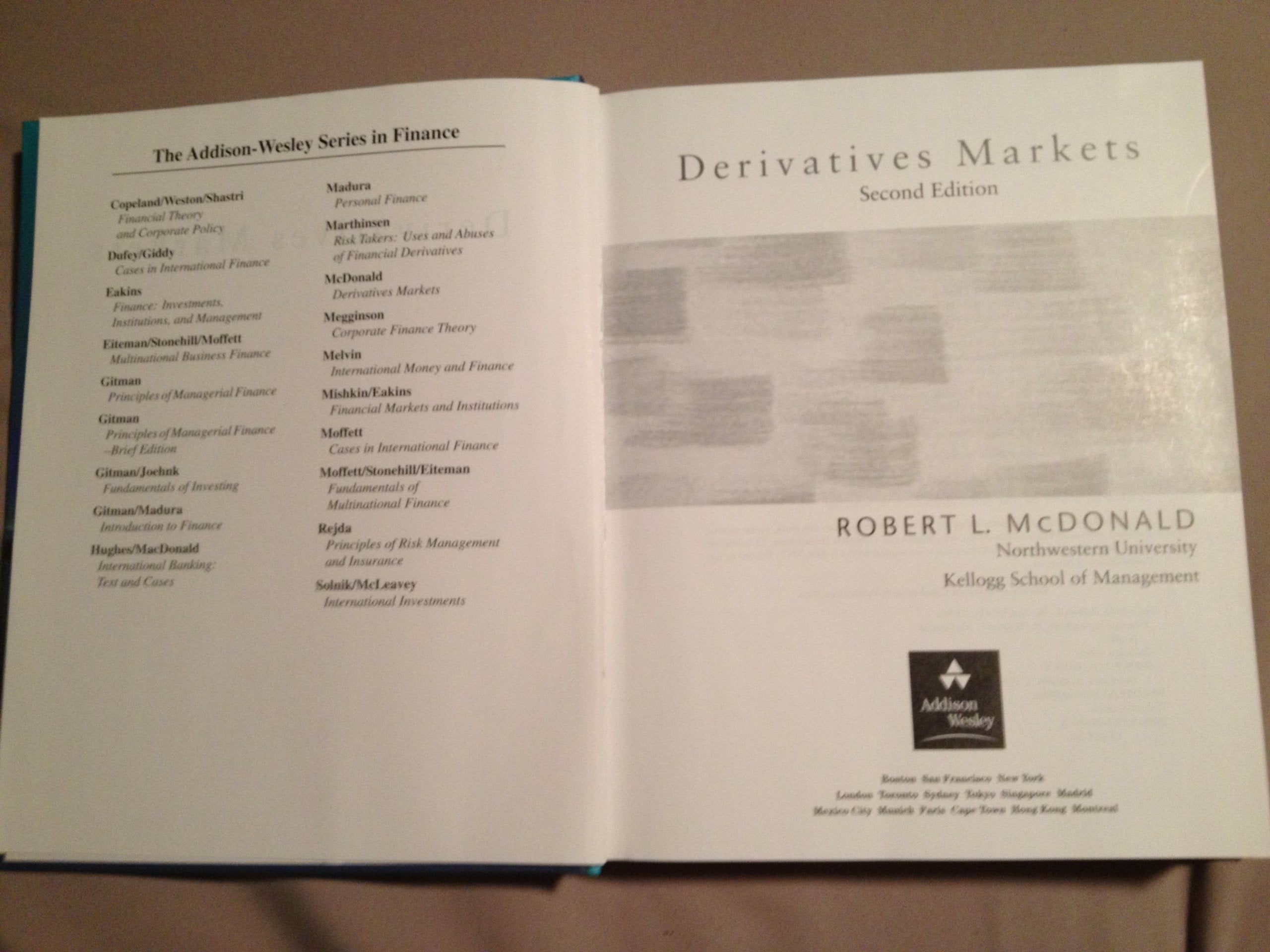 Derivatives Markets (2nd Edition),Used