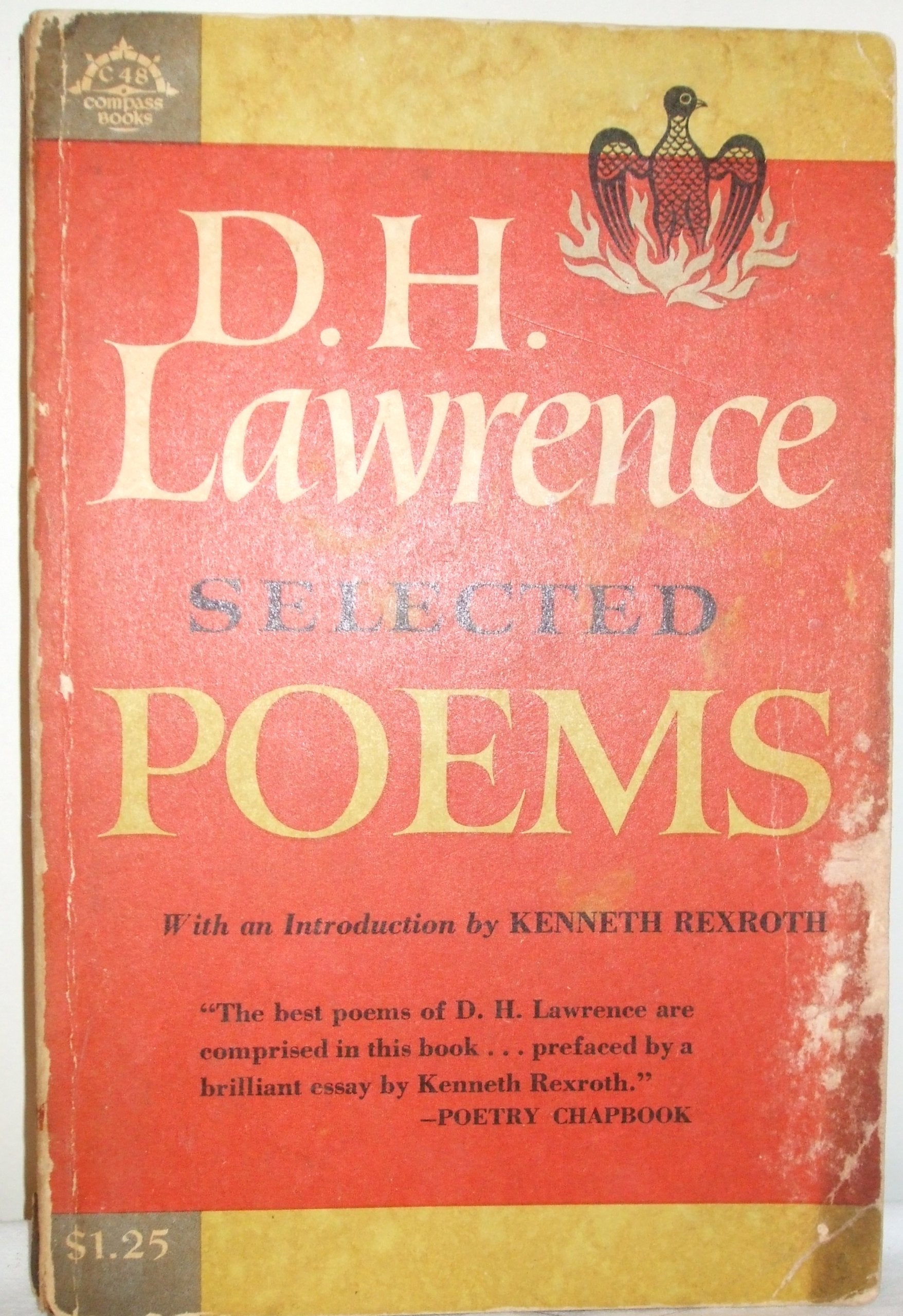 D. H. Lawrence: Selected Poems (A Viking Compass Book),Used