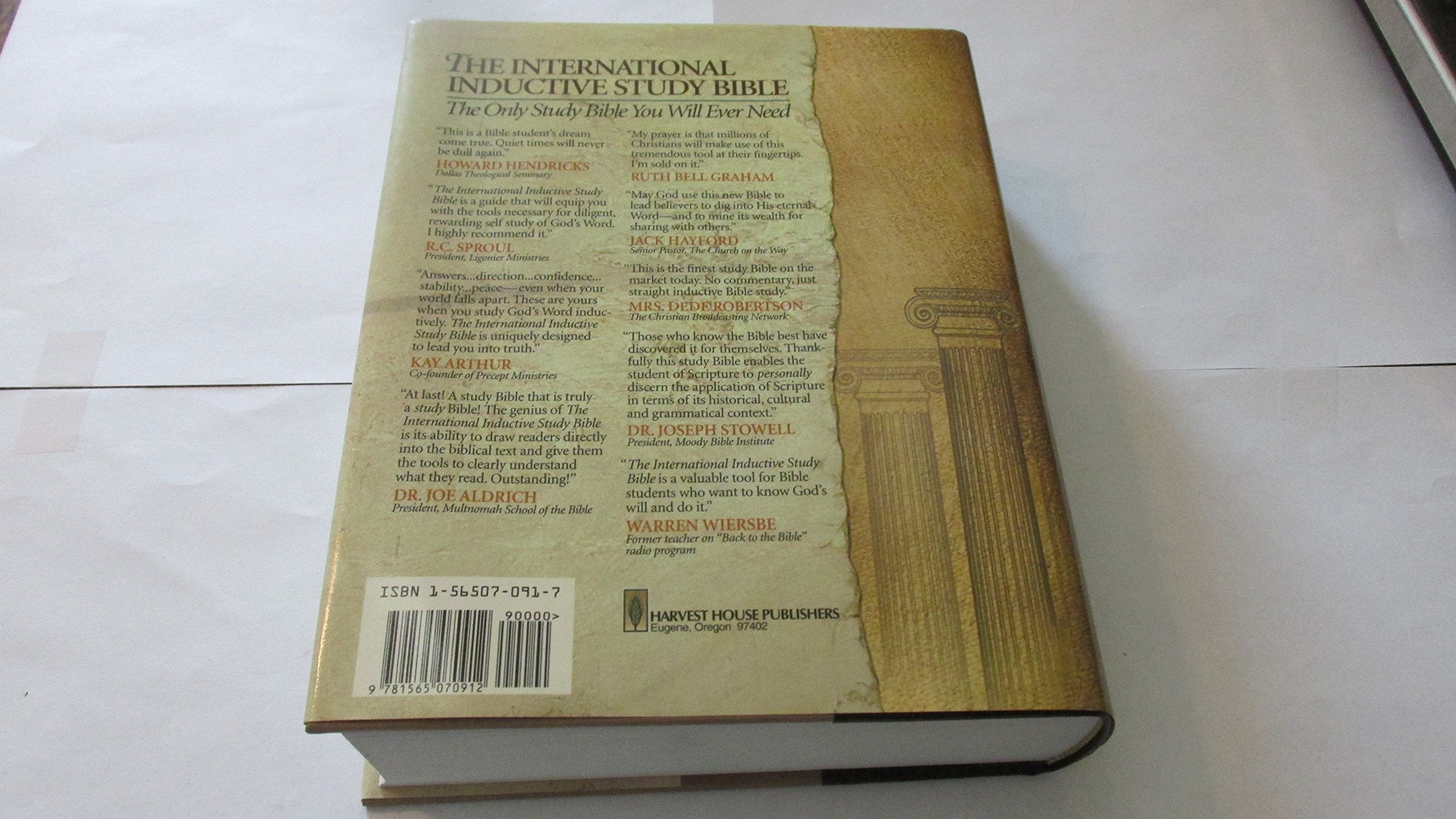 International Inductive Study Bible: New American Standard Bible,Used