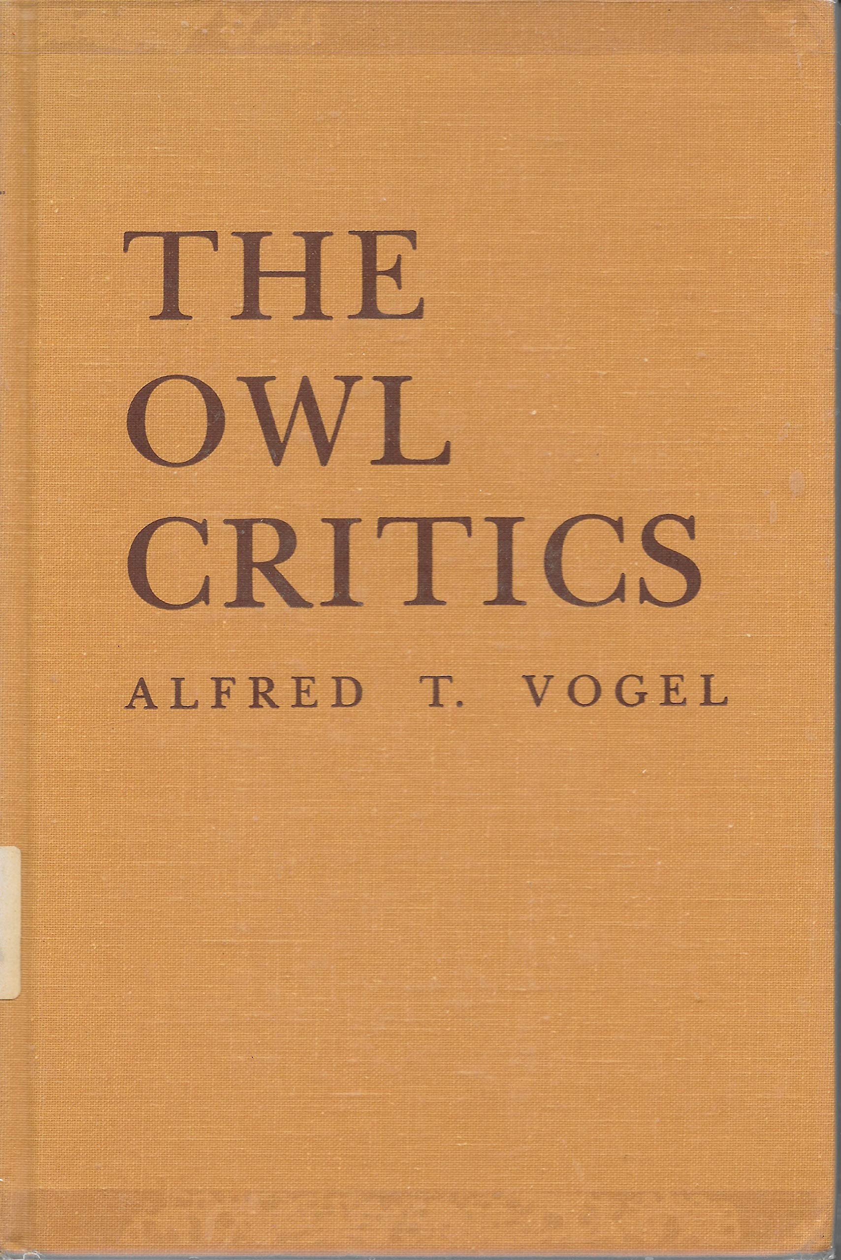 The Owl Critics,Used