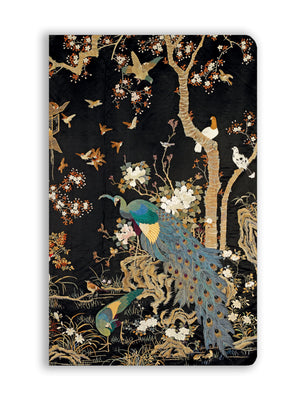 Ashmolean Museum: Embroidered Hanging with Peacock (Soft Touch Journal) (Flame Tree Soft Touch Journals),New