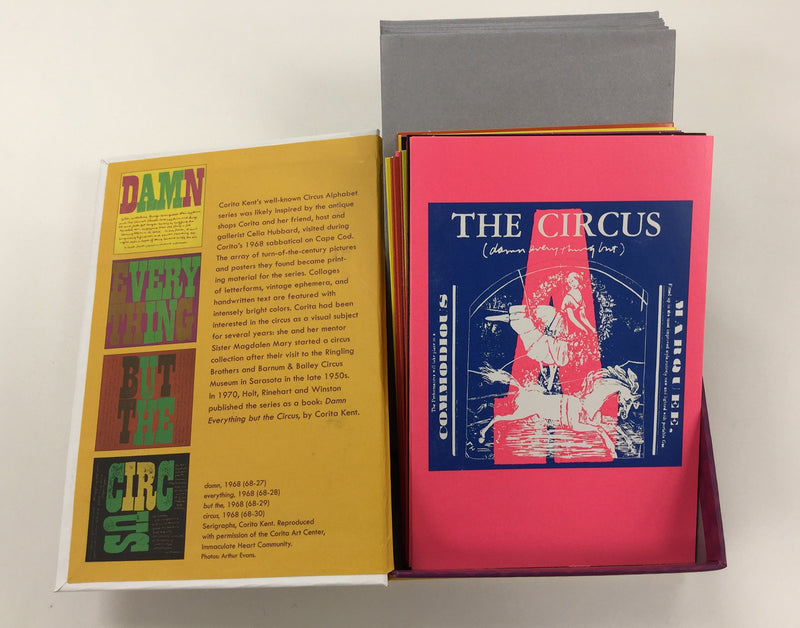 Corita Kent Circus Alphabet Design Boxed Notecards,Used