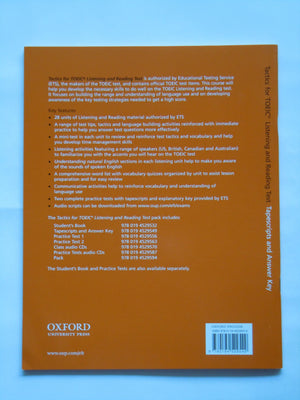 Tactics for TOEIC Listening and Reading Test Pack,Used